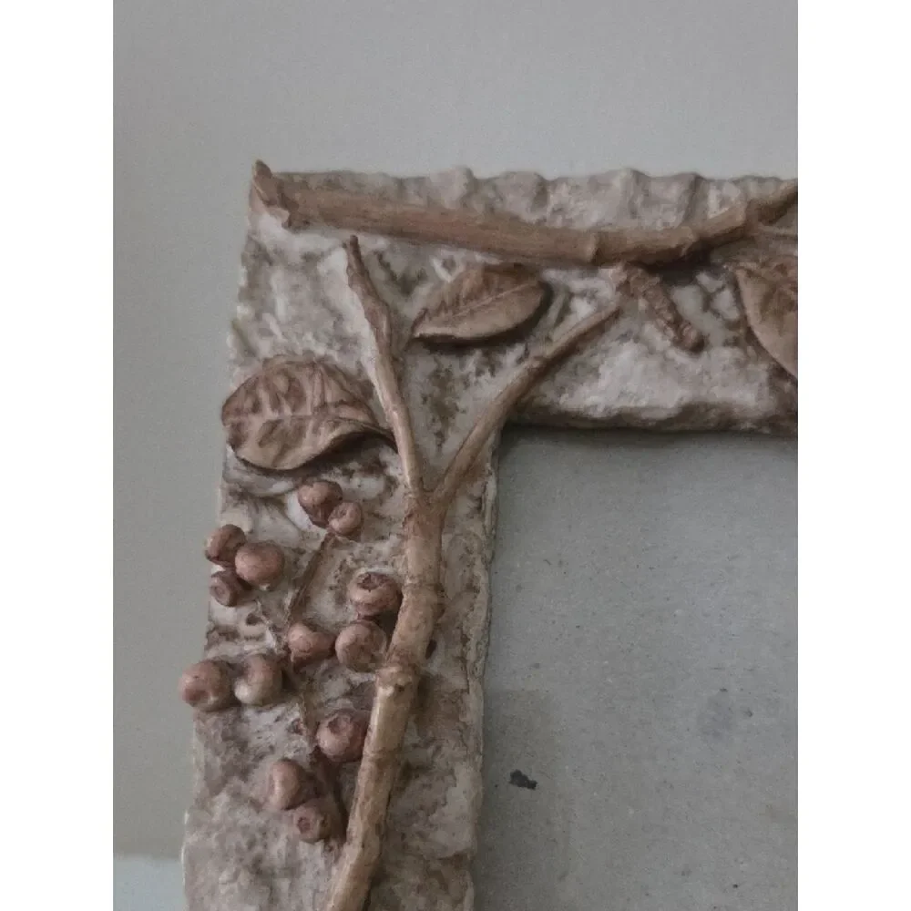 Ceramic Photo Frame with Branch & Berry Detail